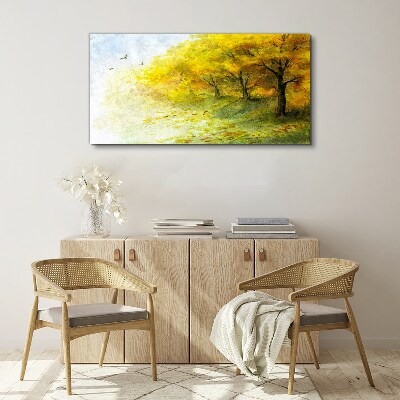 Vászonkép Arany ősz a parkban