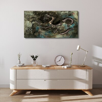 Vászonkép Sárkány a felhőkben