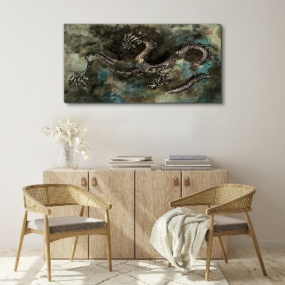 Vászonkép Sárkány a felhőkben