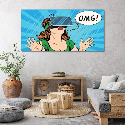 Vászonkép Meglepetés a virtuális valóságban