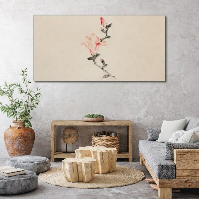 Vászonkép Virágos minimalizmus finom árnyalatokban