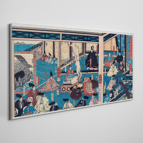 Vászonkép Jelenet a japán életből