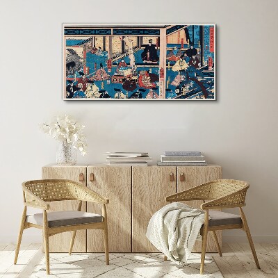 Vászonkép Jelenet a japán életből