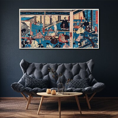 Vászonkép Jelenet a japán életből