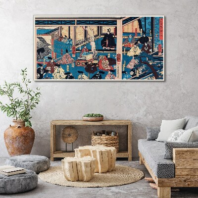 Vászonkép Jelenet a japán életből