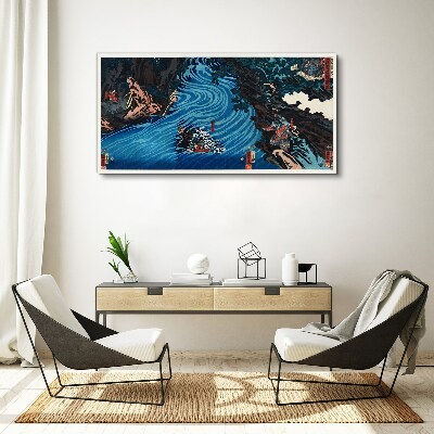 Vászonkép Hullám a folyón