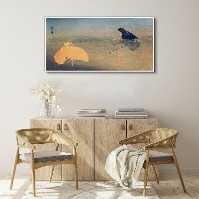 Vászonkép A víz és a madár csendje