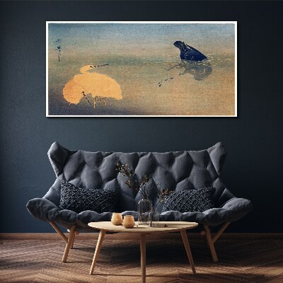 Vászonkép A víz és a madár csendje