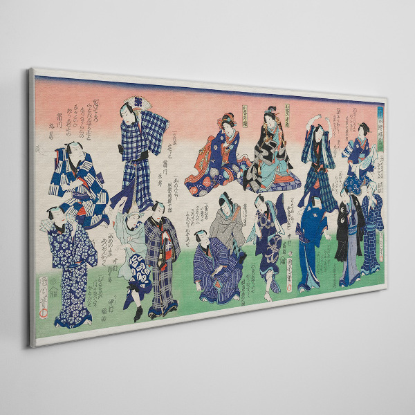 Vászonkép Hagyományos japán táncok