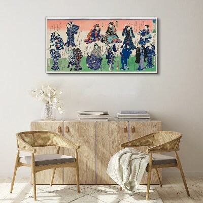 Vászonkép Hagyományos japán táncok