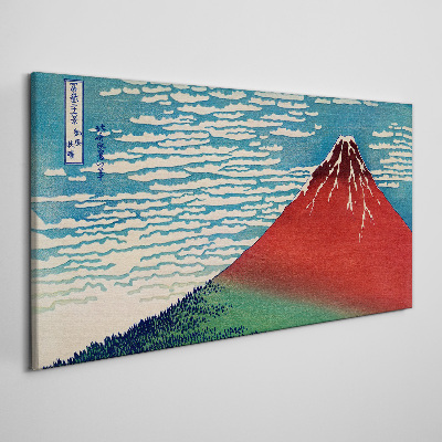Vászonkép Fuji hegy a felhőkben