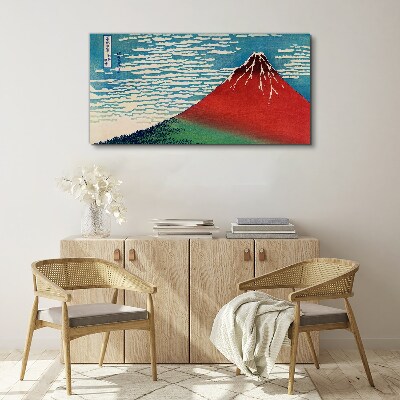 Vászonkép Fuji hegy a felhőkben