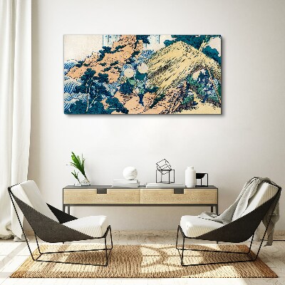 Vászonkép Japán falusi jelenet