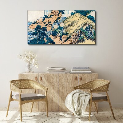 Vászonkép Japán falusi jelenet