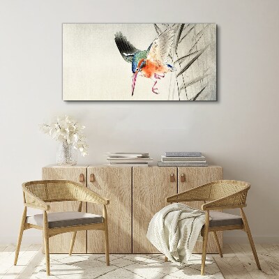 Vászonkép A jégmadár örömteli repülése