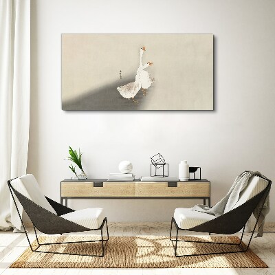 Vászonkép Liba minimalista alapon