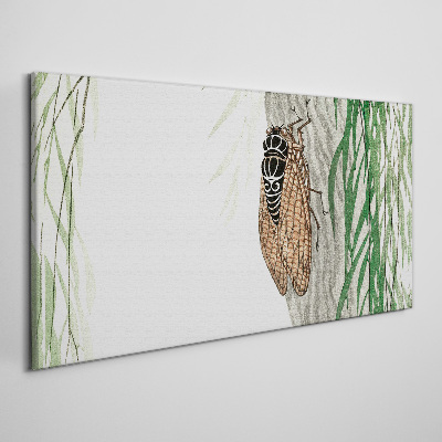 Vászonkép Csiripelés a zöldben