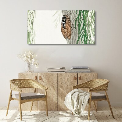 Vászonkép Csiripelés a zöldben