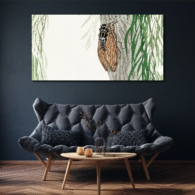 Vászonkép Csiripelés a zöldben