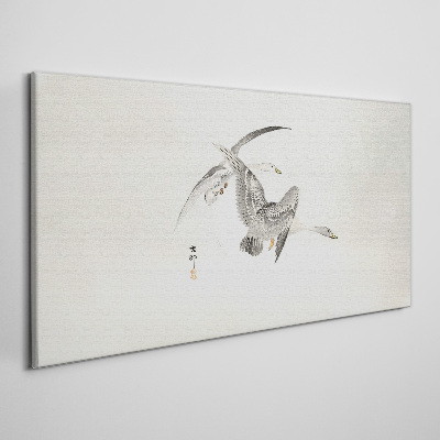 Vászonkép A vadlibák repülése