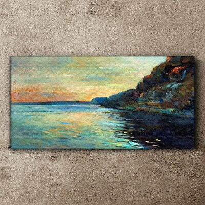 Vászonkép Békés tengerparti táj