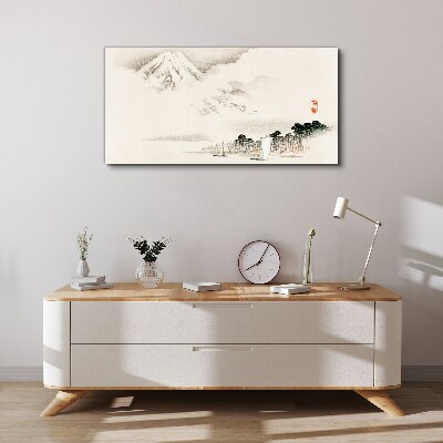 Vászonkép A hegyvidéki táj békéje