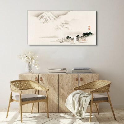 Vászonkép A hegyvidéki táj békéje