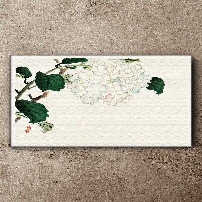 Vászonkép Virágkötészeti levelekkel