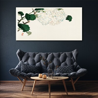 Vászonkép Virágkötészeti levelekkel