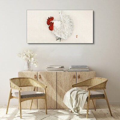 Vászonkép Kakas finom színekben