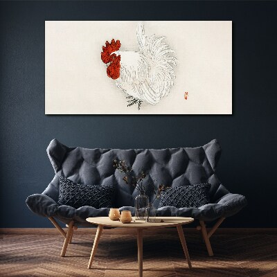 Vászonkép Kakas finom színekben