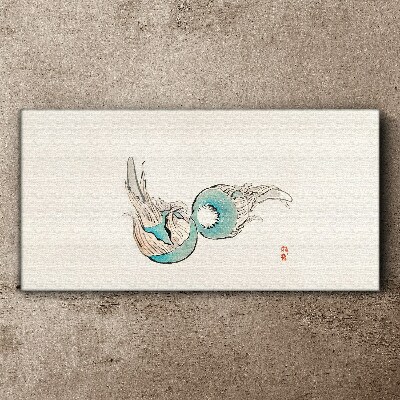 Vászonkép Japán hal illusztráció