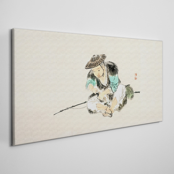 Vászonkép Gyermekkor egy macskával