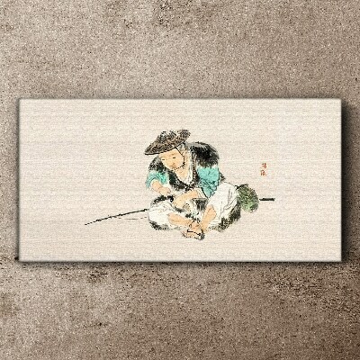 Vászonkép Gyermekkor egy macskával