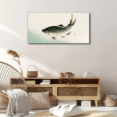 Vászonkép Ponty a vízi tájban