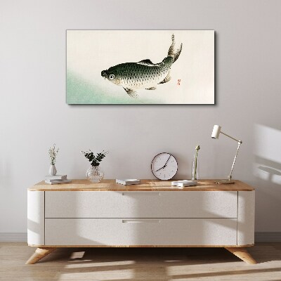 Vászonkép Ponty a vízi tájban