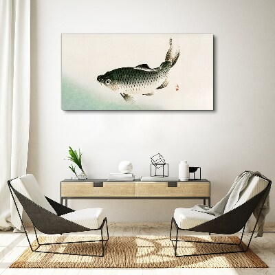 Vászonkép Ponty a vízi tájban