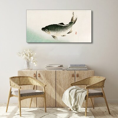 Vászonkép Ponty a vízi tájban