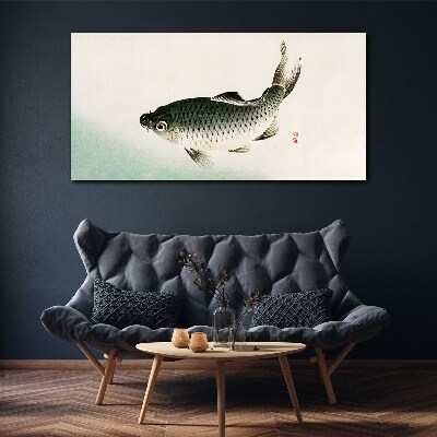 Vászonkép Ponty a vízi tájban