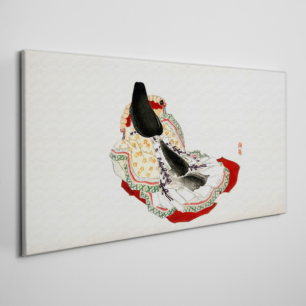 Vászonkép Virágos szépség hagyományos stílusban