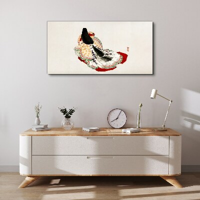 Vászonkép Virágos szépség hagyományos stílusban