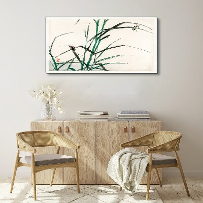 Vászonkép Füvek és rovarok harmóniában