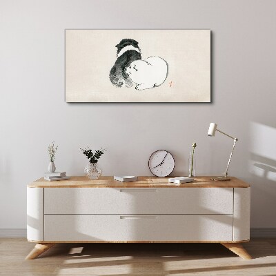 Vászonkép A kutyák barátságos megjelenése