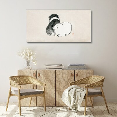 Vászonkép A kutyák barátságos megjelenése