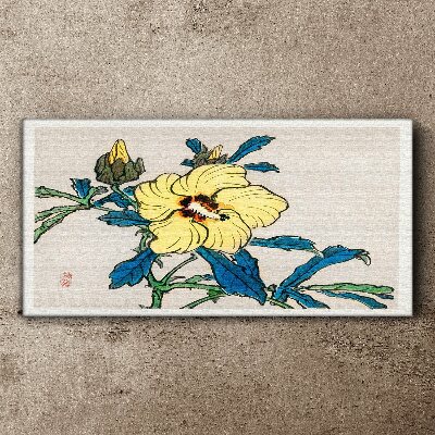 Vászonkép Japán stílusú virágkompozíció