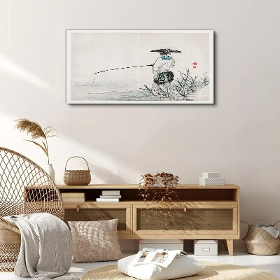 Vászonkép Halász békés környezetben