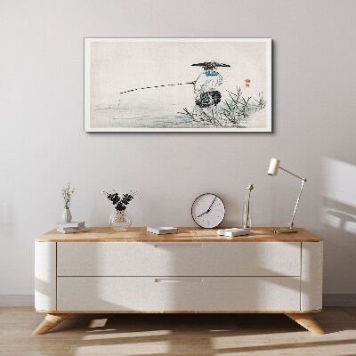 Vászonkép Halász békés környezetben