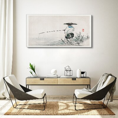 Vászonkép Halász békés környezetben