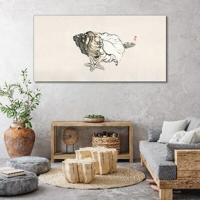 Vászonkép Tengeri csillag kagyló