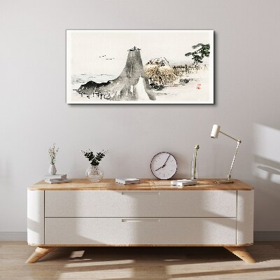 Vászonkép Békés tengerparti táj
